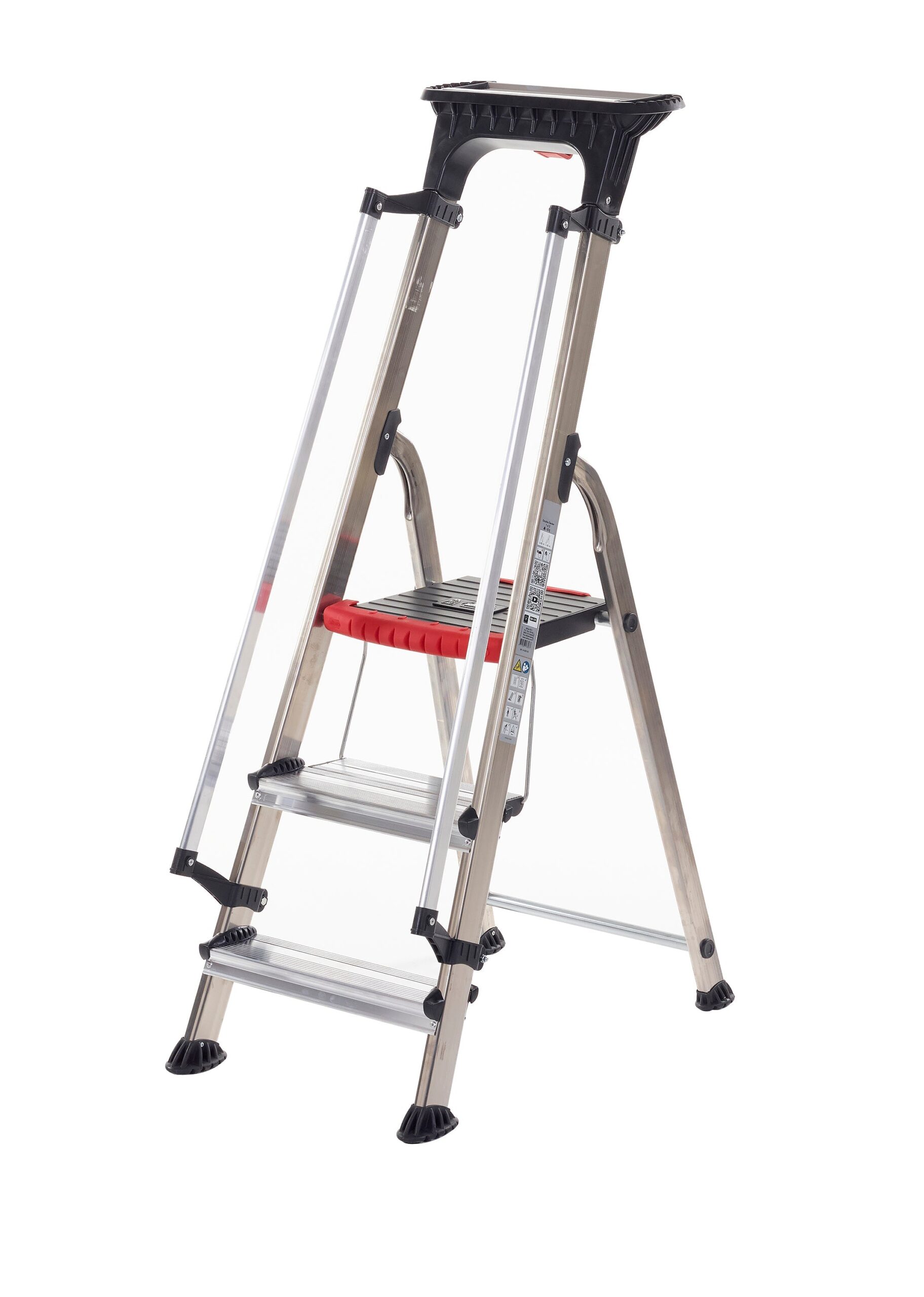 Anntaylor Double Decker Aluminium Stepladder – With Tool Tray for Easy Access