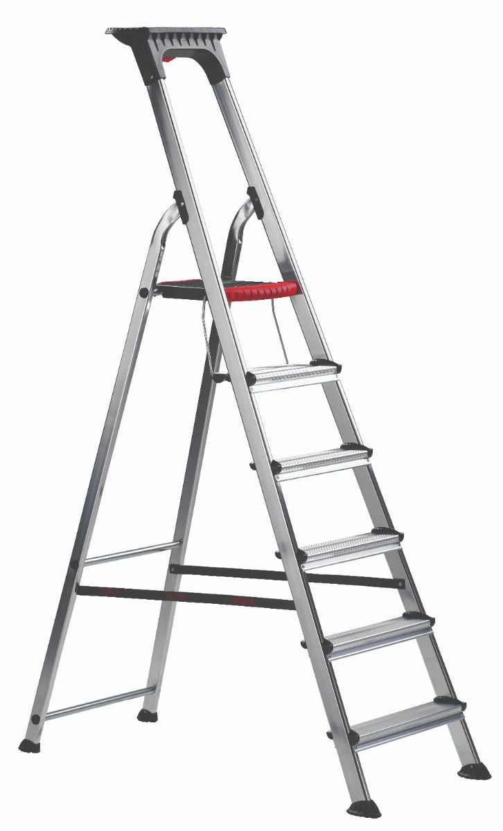 Anntaylor Double Decker Aluminium Stepladder – With Tool Tray for Easy Access - Image 3