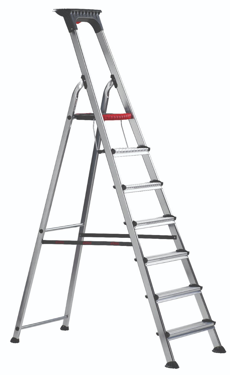 Anntaylor Double Decker Aluminium Stepladder – With Tool Tray for Easy Access - Image 4