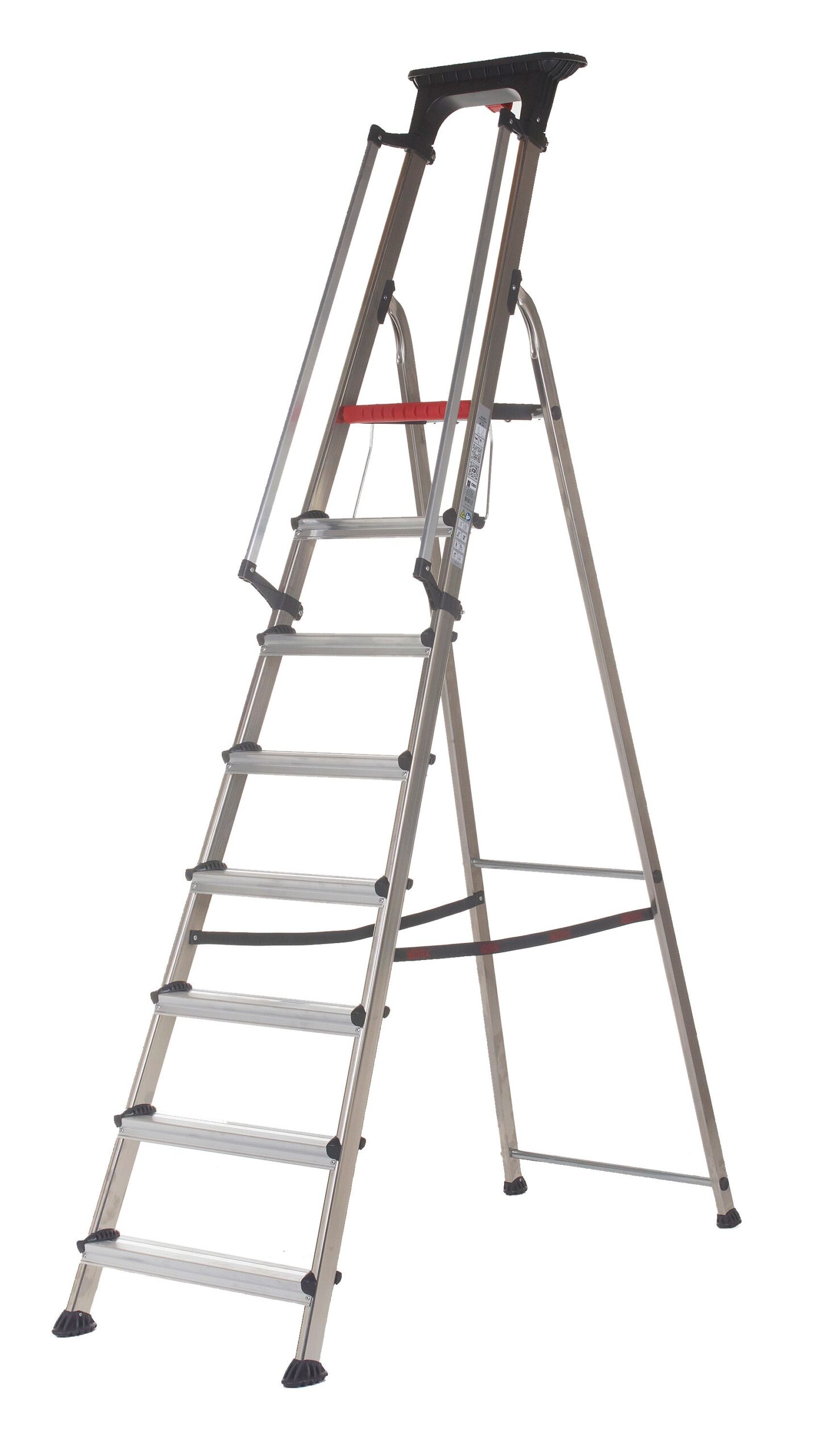 Anntaylor Double Decker Aluminium Stepladder – With Tool Tray for Easy Access - Image 9